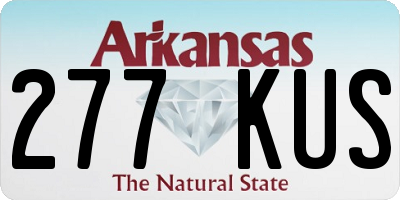 AR license plate 277KUS