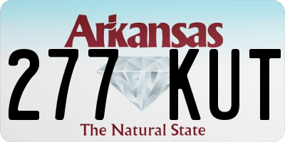 AR license plate 277KUT