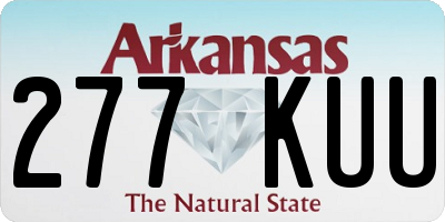 AR license plate 277KUU