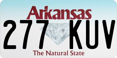 AR license plate 277KUV