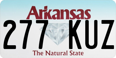 AR license plate 277KUZ