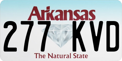 AR license plate 277KVD
