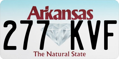 AR license plate 277KVF