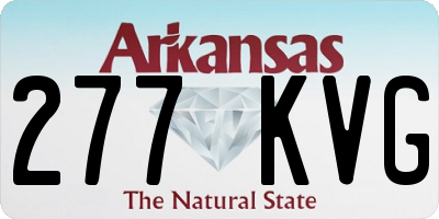 AR license plate 277KVG