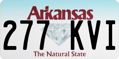AR license plate 277KVI