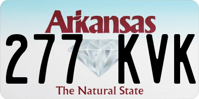 AR license plate 277KVK