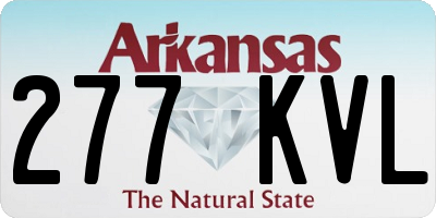 AR license plate 277KVL