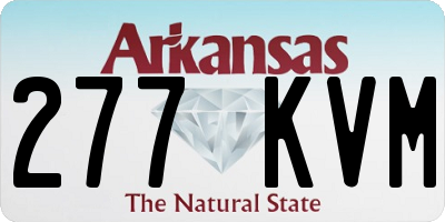 AR license plate 277KVM