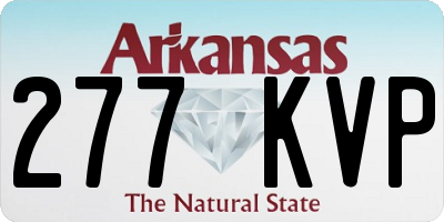 AR license plate 277KVP