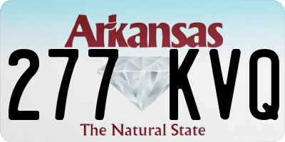 AR license plate 277KVQ