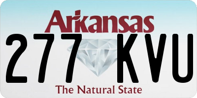 AR license plate 277KVU