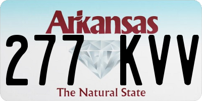 AR license plate 277KVV