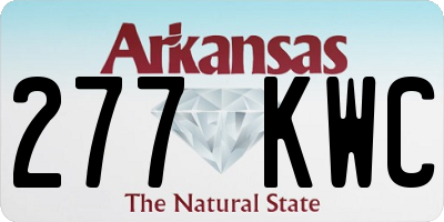 AR license plate 277KWC