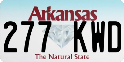 AR license plate 277KWD