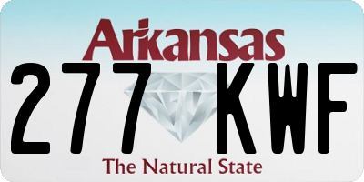 AR license plate 277KWF