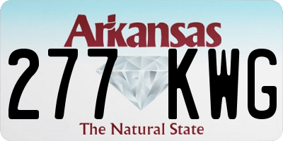 AR license plate 277KWG