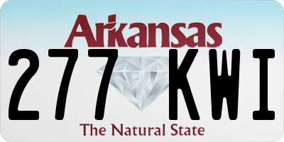 AR license plate 277KWI