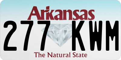 AR license plate 277KWM