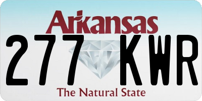 AR license plate 277KWR