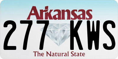AR license plate 277KWS
