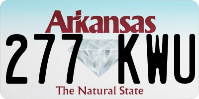 AR license plate 277KWU