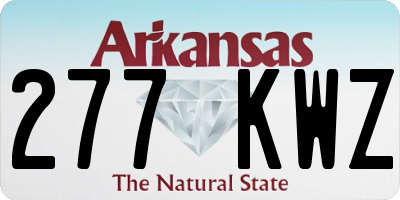 AR license plate 277KWZ