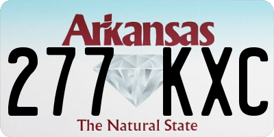 AR license plate 277KXC