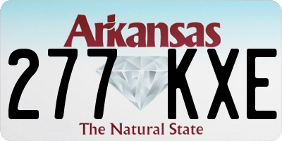 AR license plate 277KXE
