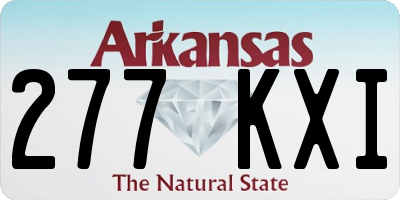 AR license plate 277KXI