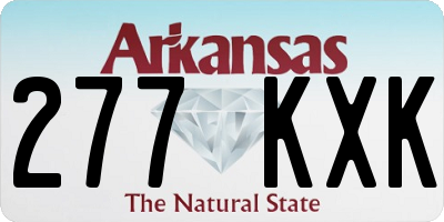 AR license plate 277KXK