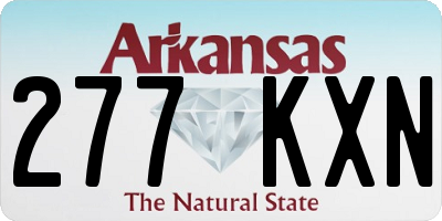 AR license plate 277KXN