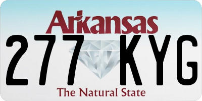 AR license plate 277KYG