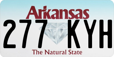 AR license plate 277KYH