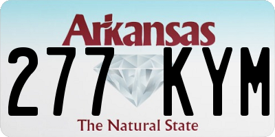 AR license plate 277KYM