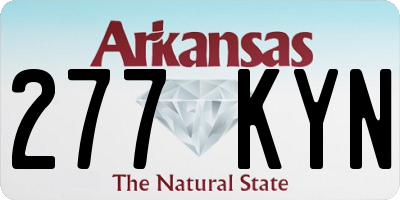 AR license plate 277KYN