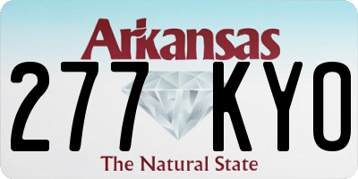 AR license plate 277KYO