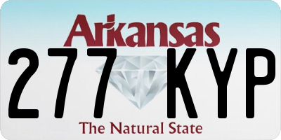 AR license plate 277KYP