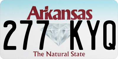AR license plate 277KYQ