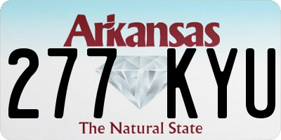 AR license plate 277KYU