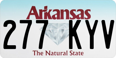 AR license plate 277KYV