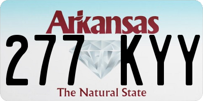 AR license plate 277KYY