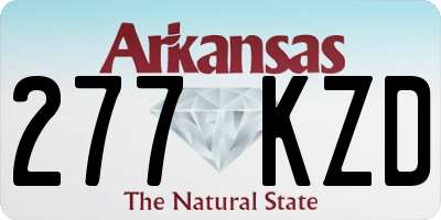 AR license plate 277KZD