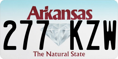 AR license plate 277KZW