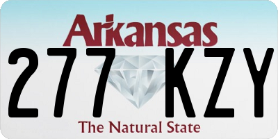 AR license plate 277KZY