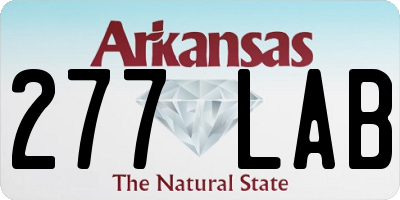 AR license plate 277LAB
