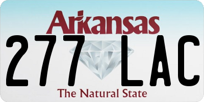 AR license plate 277LAC