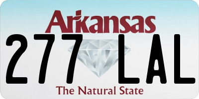 AR license plate 277LAL
