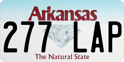 AR license plate 277LAP