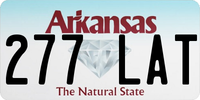 AR license plate 277LAT
