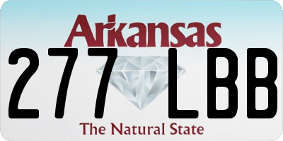 AR license plate 277LBB